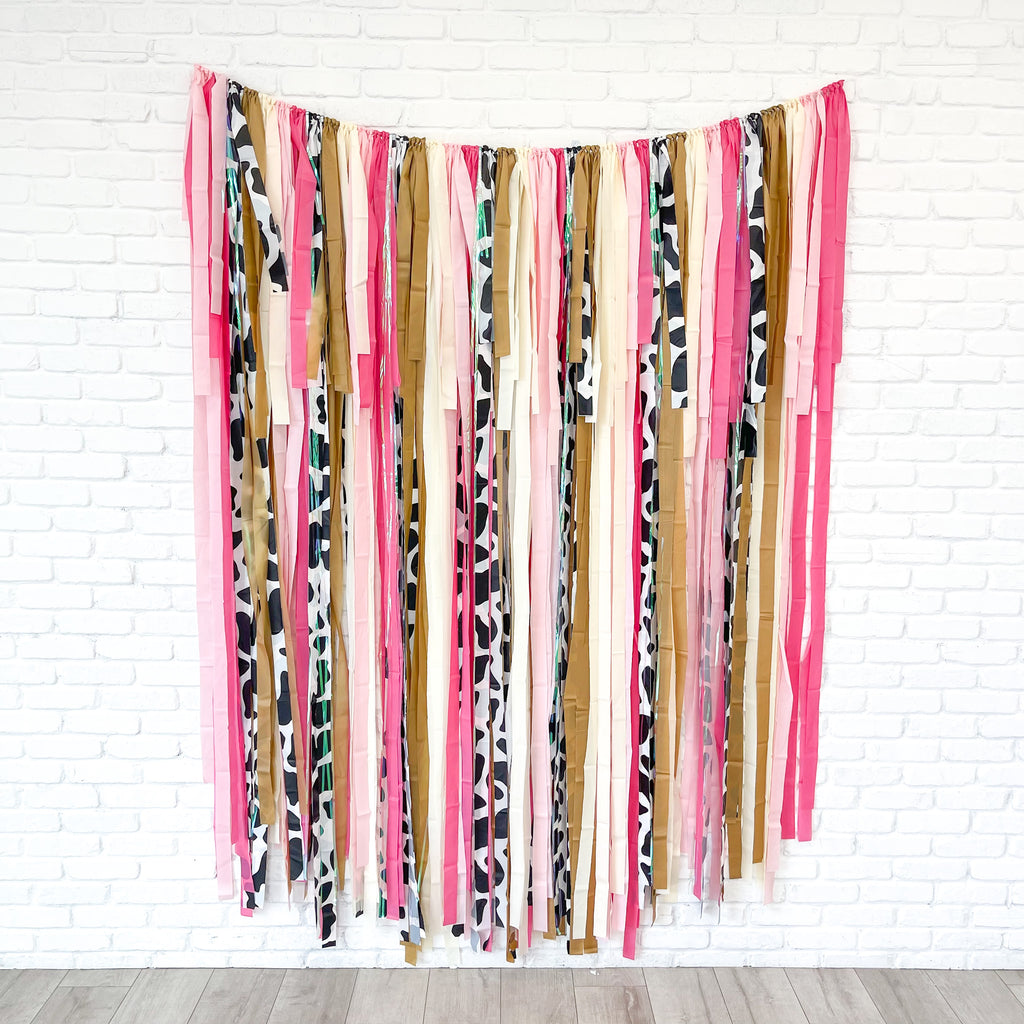 Cowgirl Fringe Streamer Backdrop| Cowgirl Party