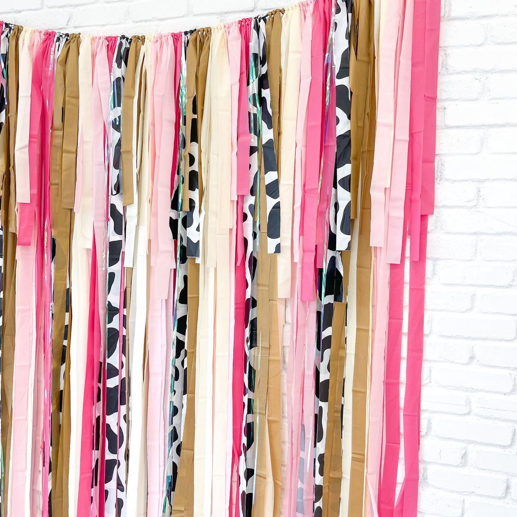 Cowgirl Fringe Streamer Backdrop| Cowgirl Party