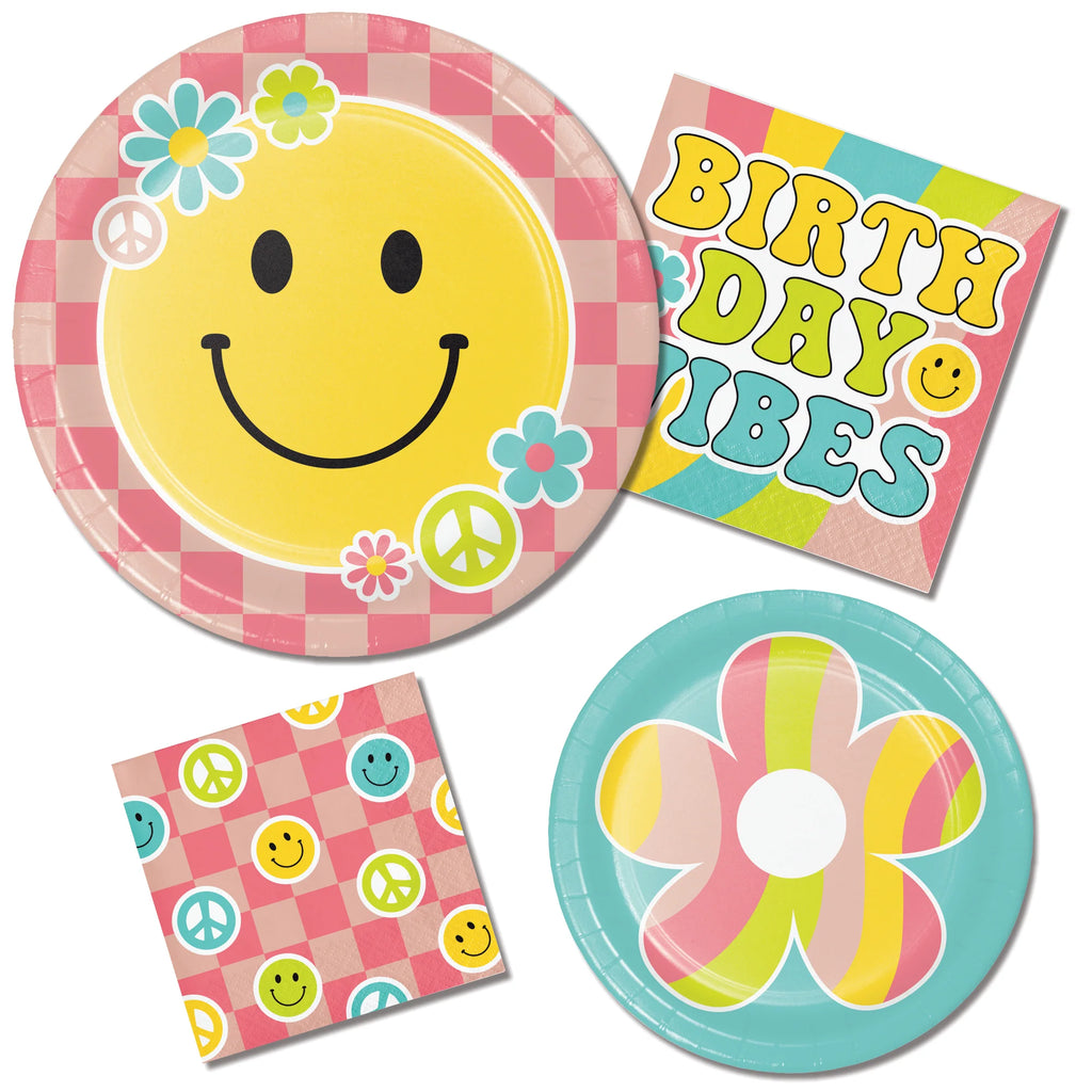 FLOWER POWER LUNCH NAPKINS 16CT | Groovy Party