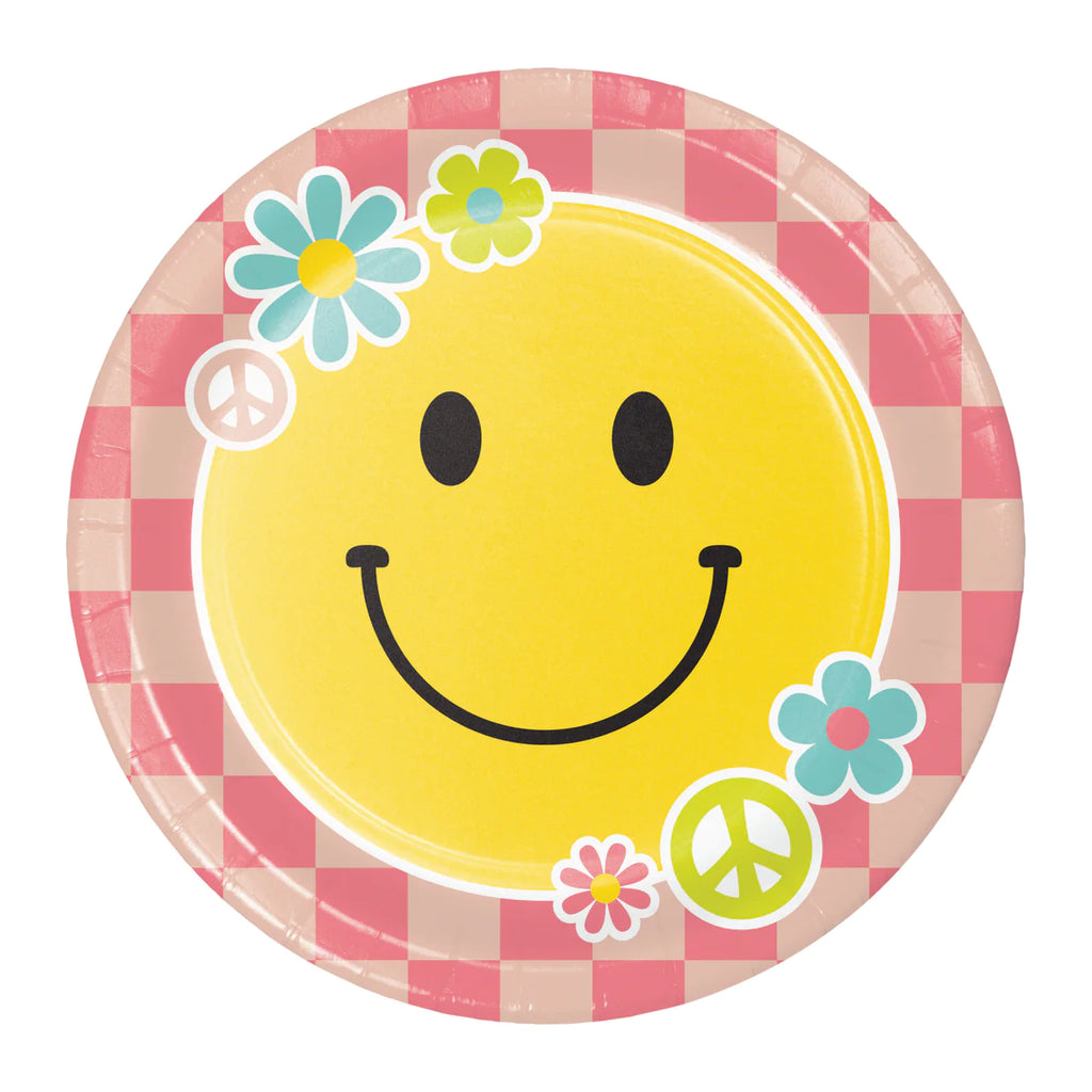 FLOWER POWER LUNCH PLATES 8CT | Groovy Party