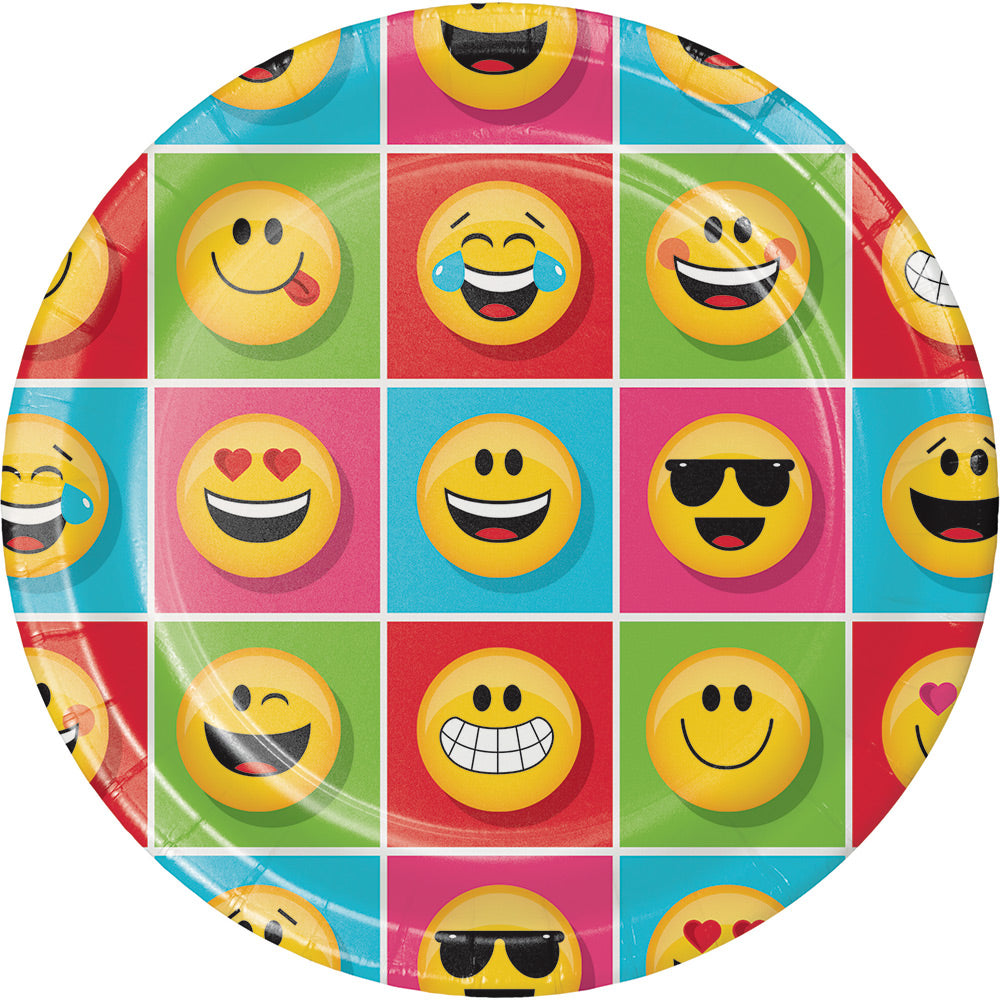 SHOW YOUR EMOJIONS PAPER PLATES 9” | 8 CT