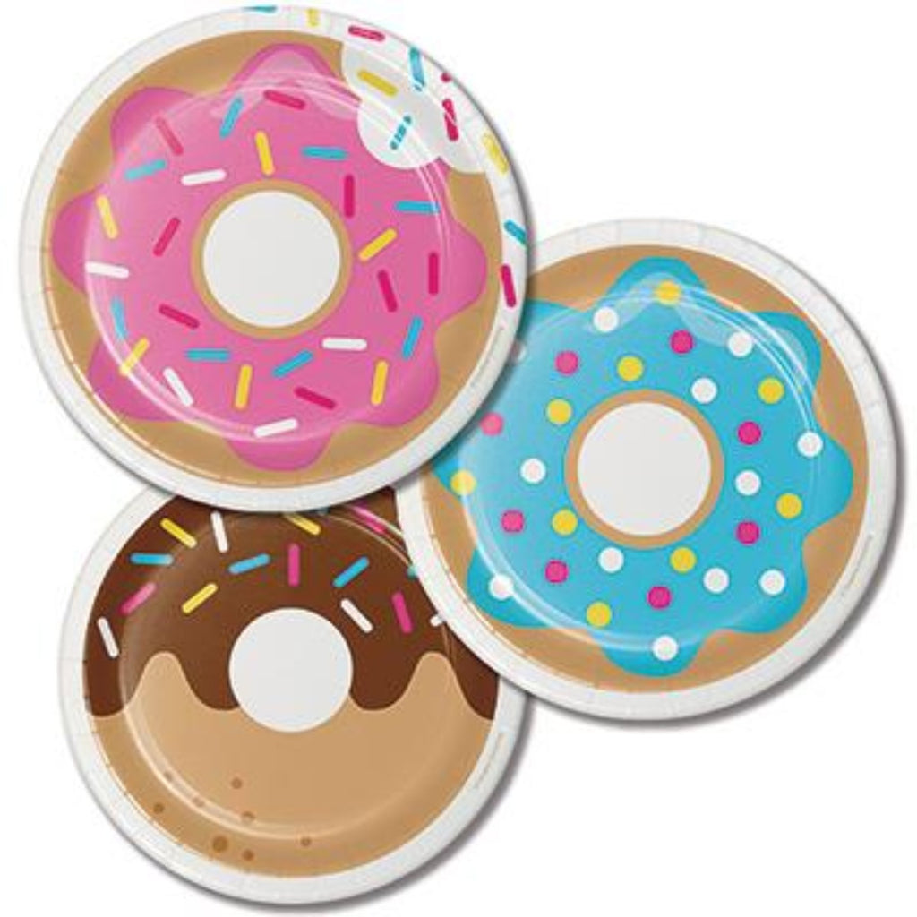 Donut Party Dessert Plates, 7” | 8 CT