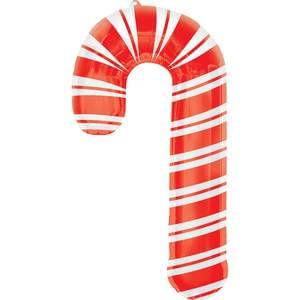 Holiday Candy Cane Christmas Mylar Balloon 37 Inches