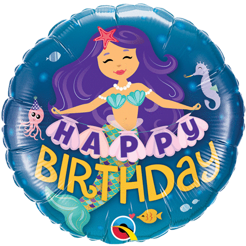 18" Enchanting Mermaid Birthday Balloon| Mermaid Party