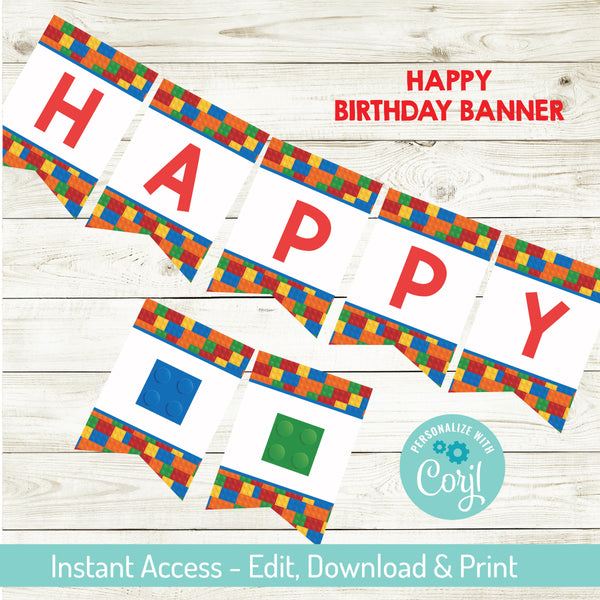 building-block-happy-birthday-banner-editable-partyinapinch for Free Printable Birthday Banners Personalized Building Block Happy Birthday Banner |Editable – Partyinapinch for Free Printable Birthday Banners Personalized
