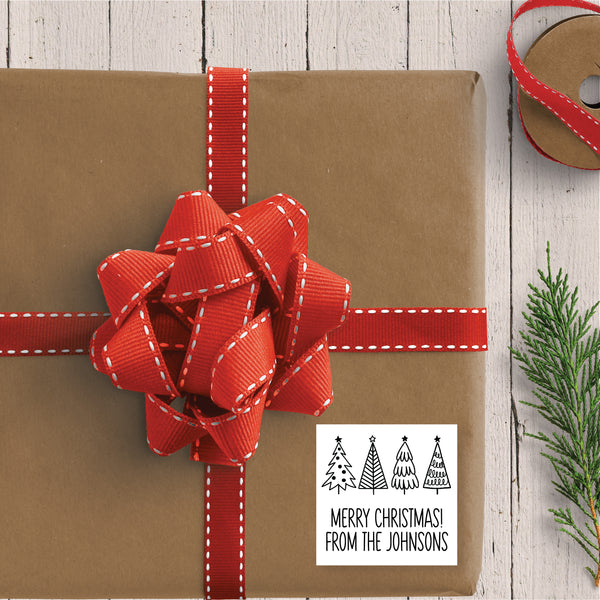 Merry Christmas Trees Personalized Christmas Gift Stickers 2 5 X 2 merry-christmas-trees-personalized-christmas-gift-stickers-2-5-x-2