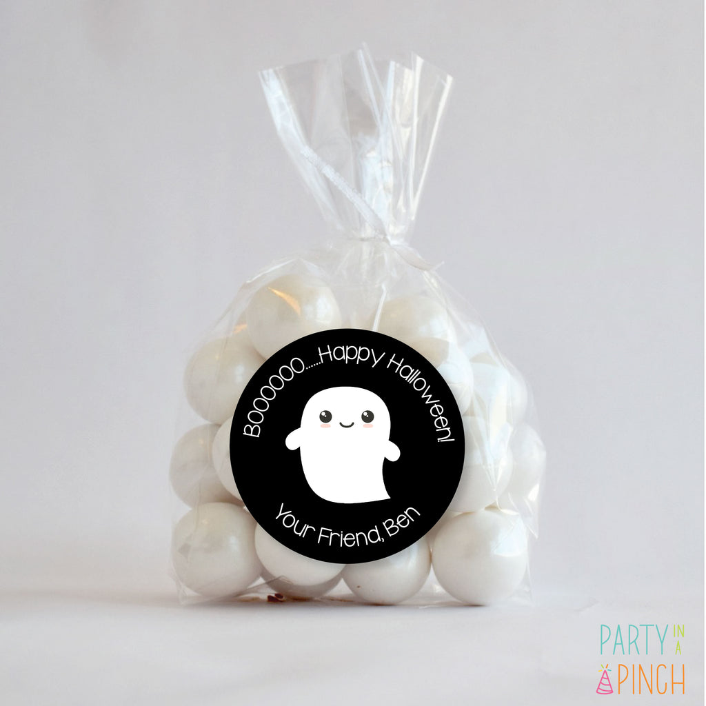 Boo Ghost Halloween Favor Sticker Set | 2.5"