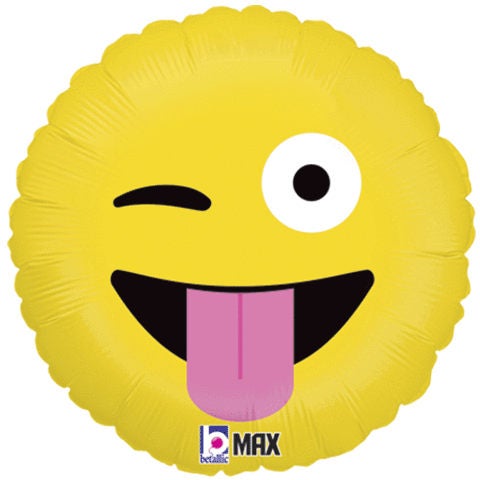 Wacky Emoji Balloon, Mylar balloon 18″ Wacky, birthday party, celebration, Emoji Balloons