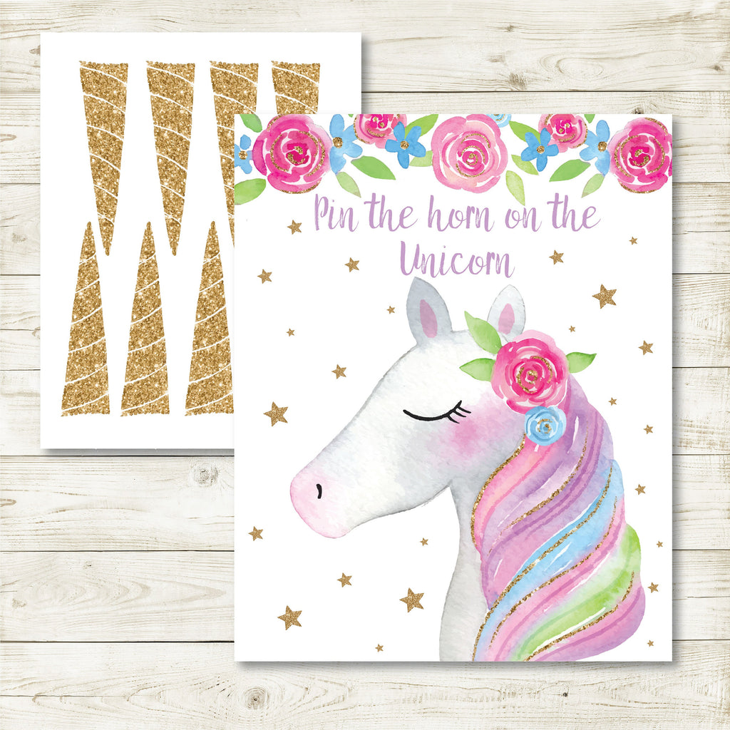 Unicorn Party Pack, Unicorn Happy Birthday Party, Unicorn Party, Instant Download,Printable, Digital