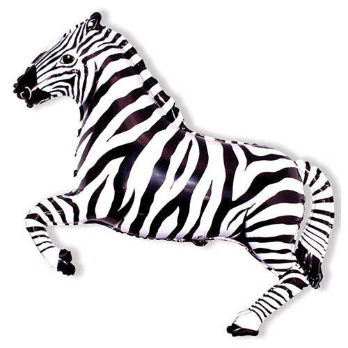 Zebra Balloon, 42", Zebra, Birthday Party, Jungle Party, Safari Party, Zoo Party, Party Animal Birthday, Circus Party, Party Supplies