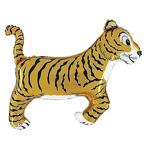 Tiger Balloon, 41", Tiger, Birthday Party, Jungle Party, Safari Party, Zoo Party, Party Animal Birthday, Circus Party, Party Supplies
