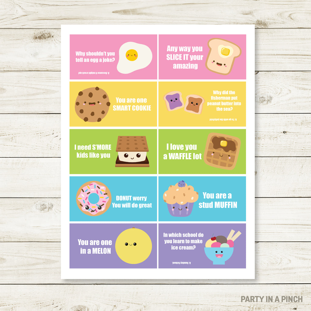 Snack Food Lunchbox Stickers| Lunch Notes