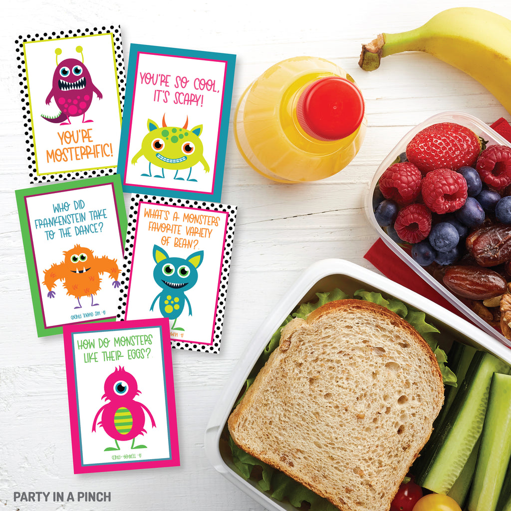 Monster Lunch Box Notes| Instant Download