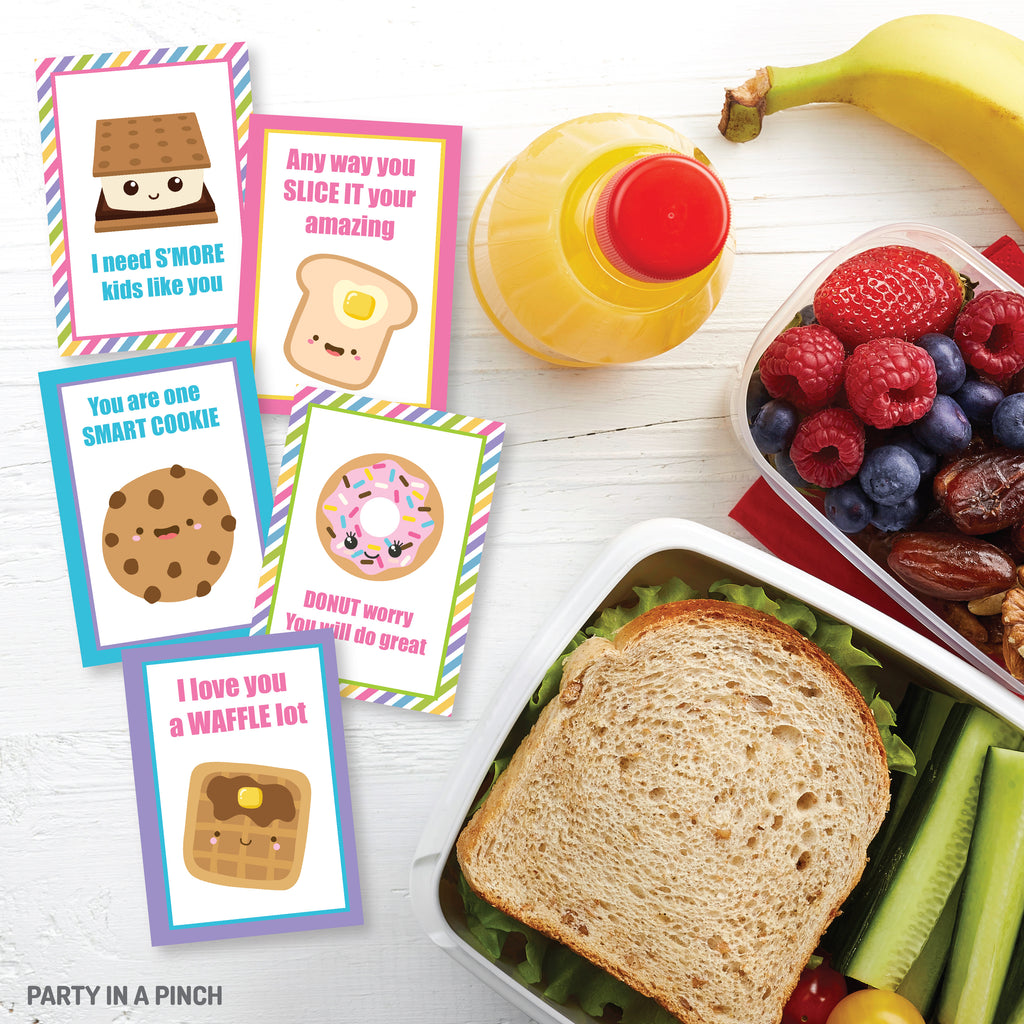 Snack Food Lunch Box Notes| Instant Download