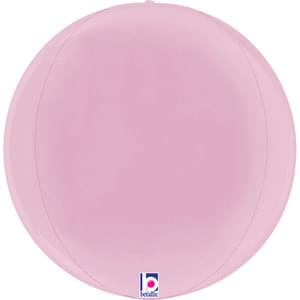 Pastel Pink Globe Orbz Foil Balloon 16IN