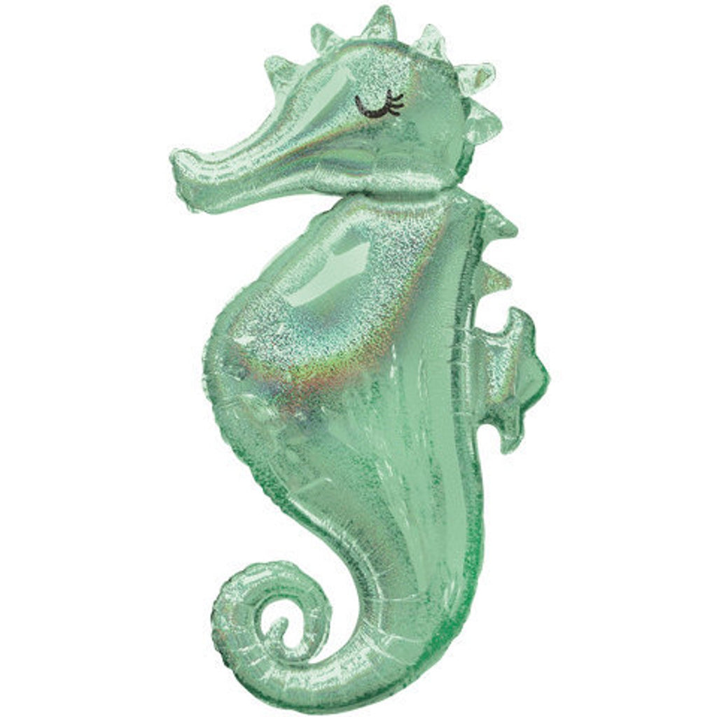 Mermaid Wishes Seahorse Holographic| Mermaid Birthday Party Decor| Mermaid Party