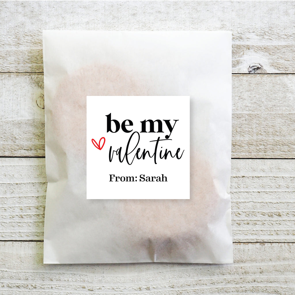 Be My Valentine's - Valentine's Day Sticker Set 2.5"| Personalized