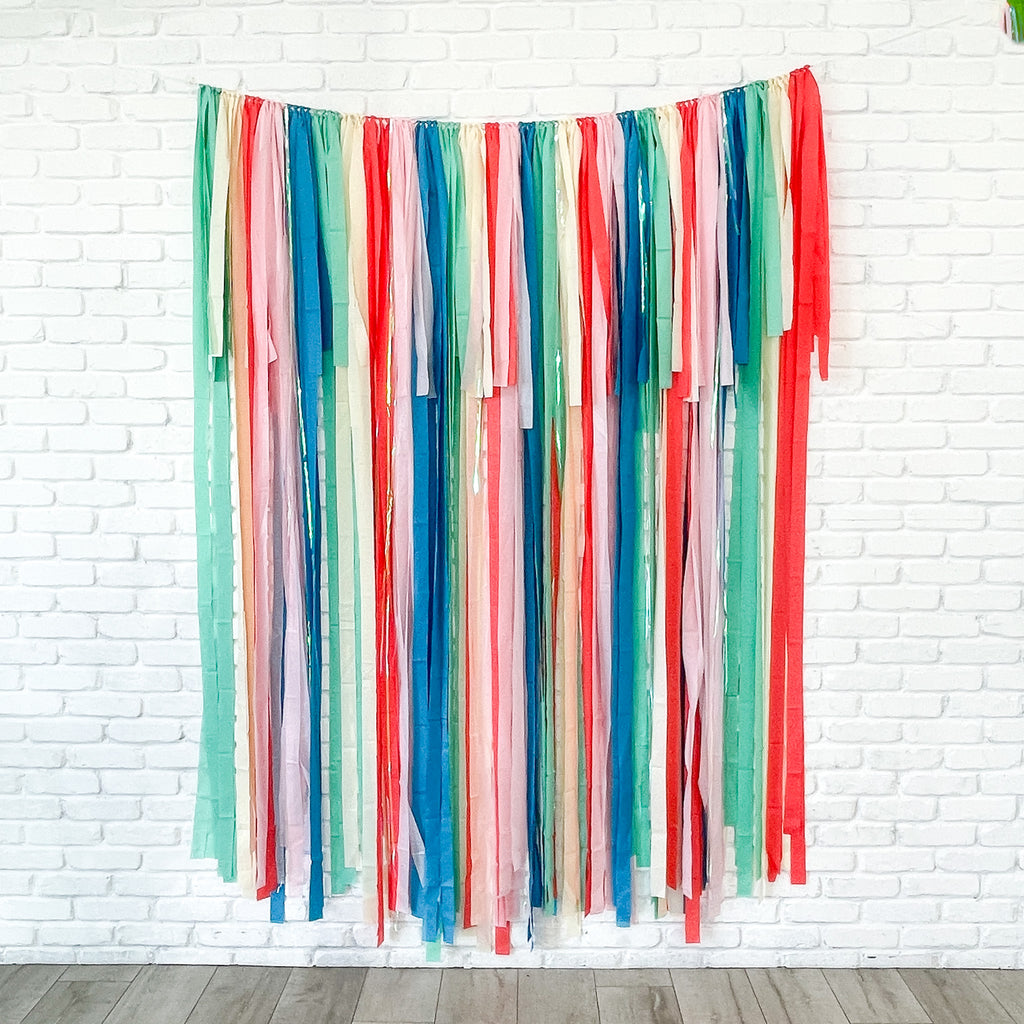 Aloha Fringe Streamer Backdrop| Summer Backdrop