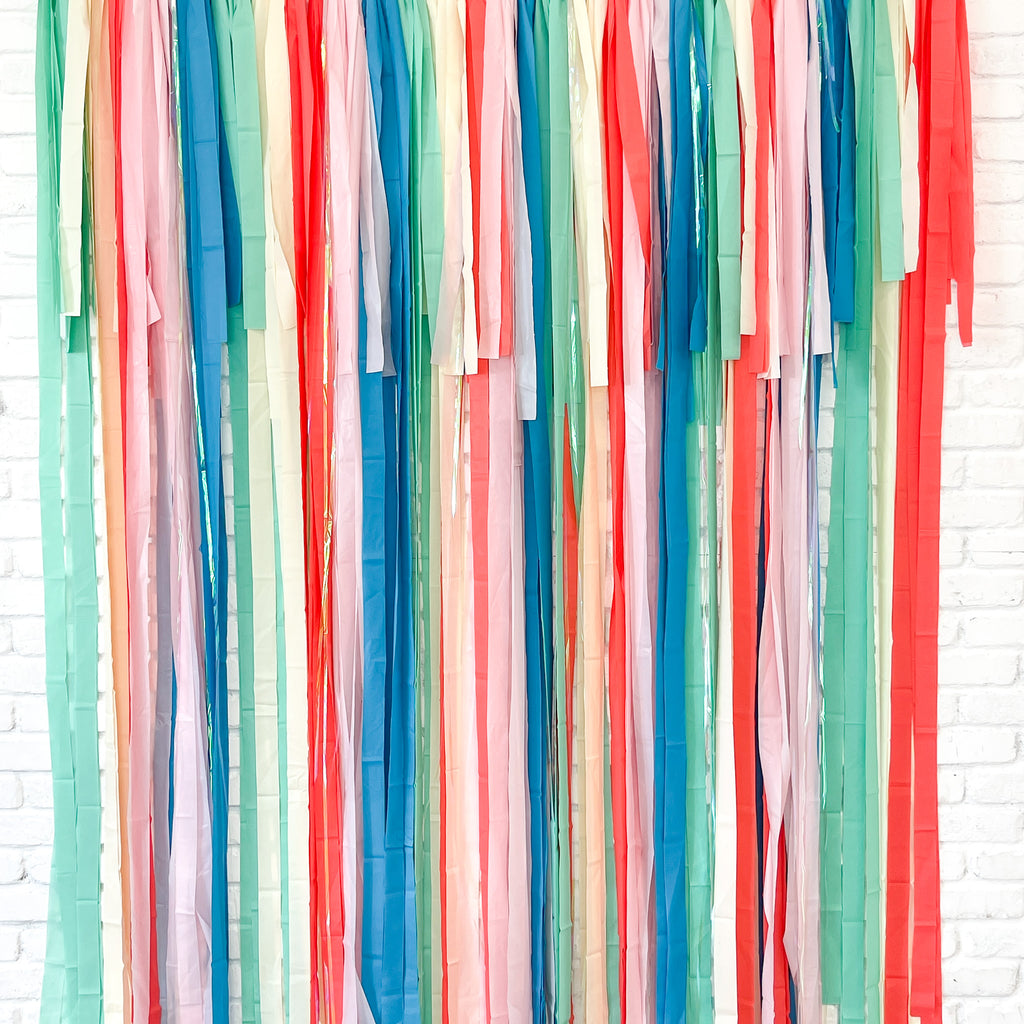 Aloha Fringe Streamer Backdrop| Summer Backdrop