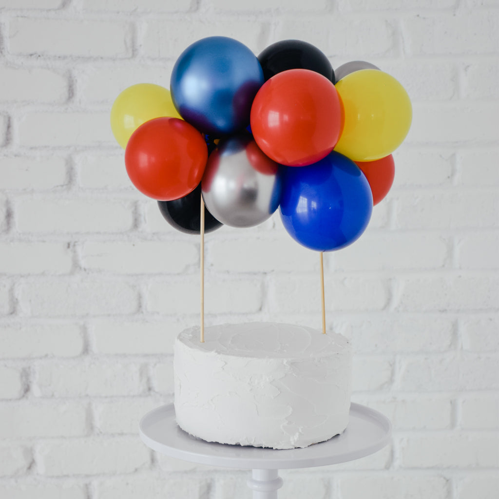 Super Hero Party Balloon Cake Topper