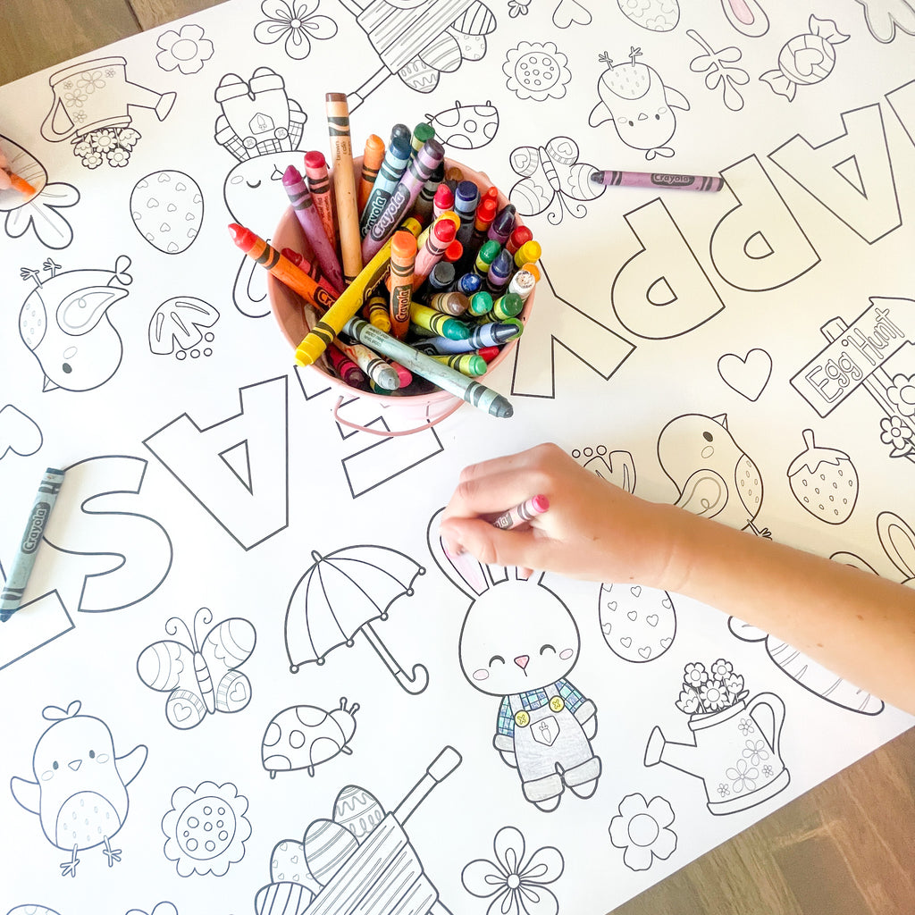 Easter Coloring Runner| Easter Party