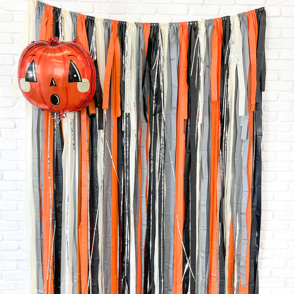 Halloween Fringe Streamer Backdrop| Vintage Halloween