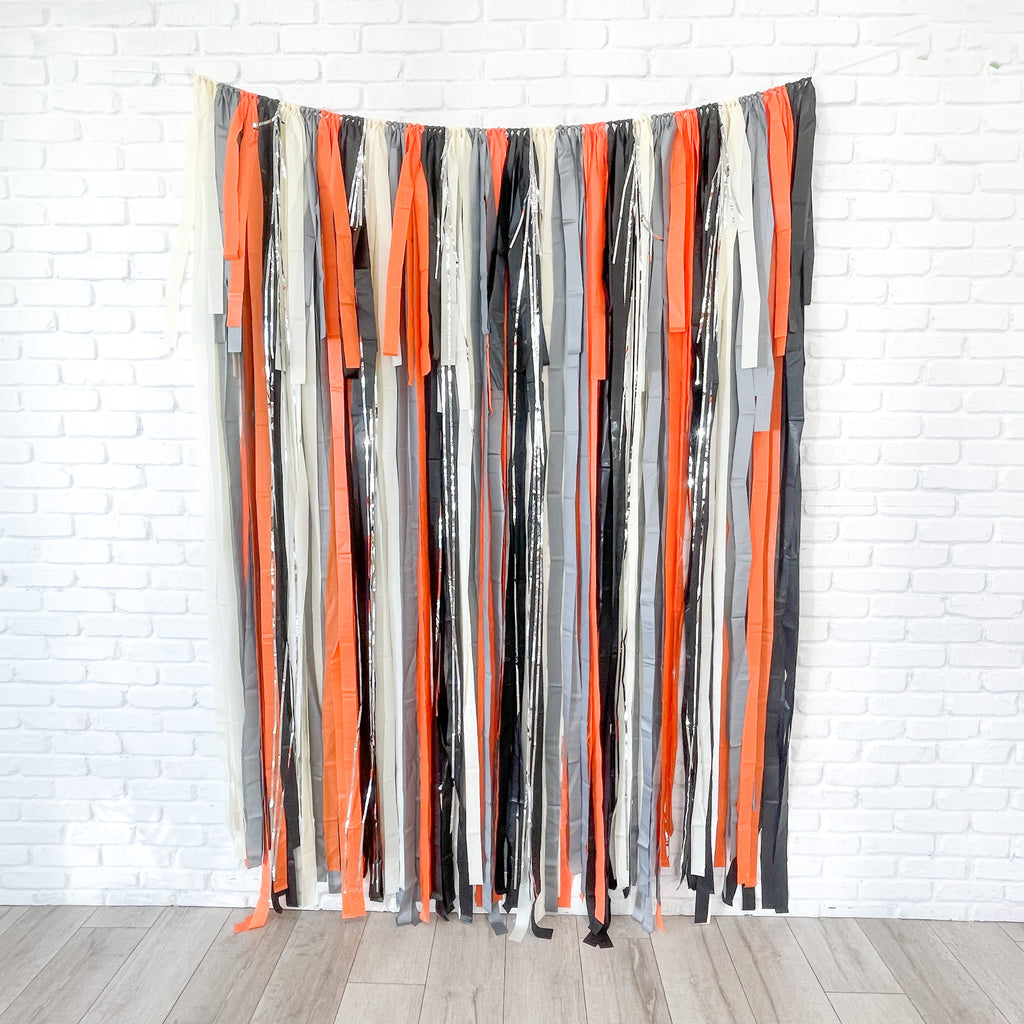 Halloween Fringe Streamer Backdrop| Vintage Halloween