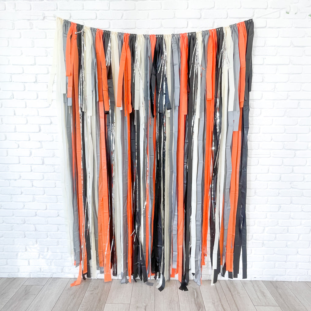 Halloween Fringe Streamer Backdrop| Vintage Halloween