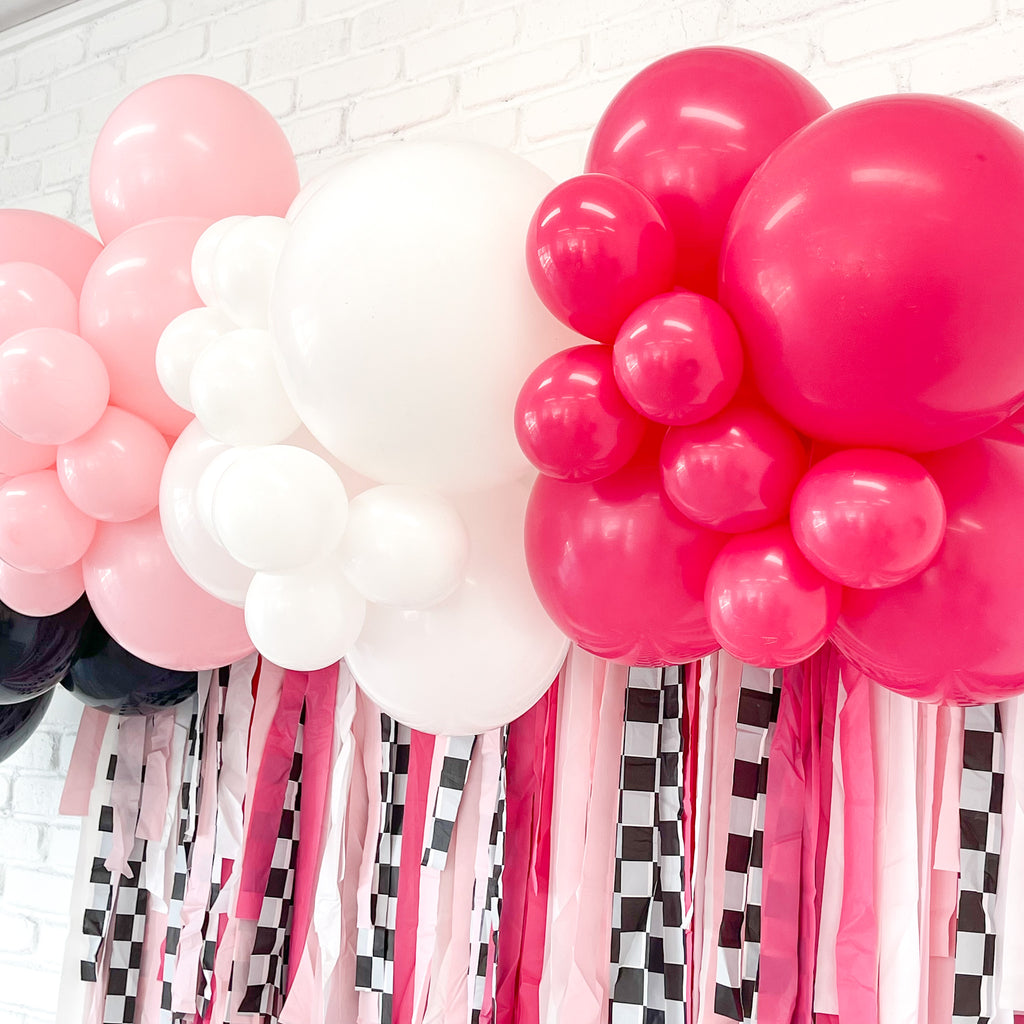 Smiley Face Balloon Garland Kit| Pink