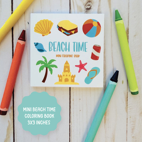 Mini Beach Coloring Book| Beach Party – Partyinapinch