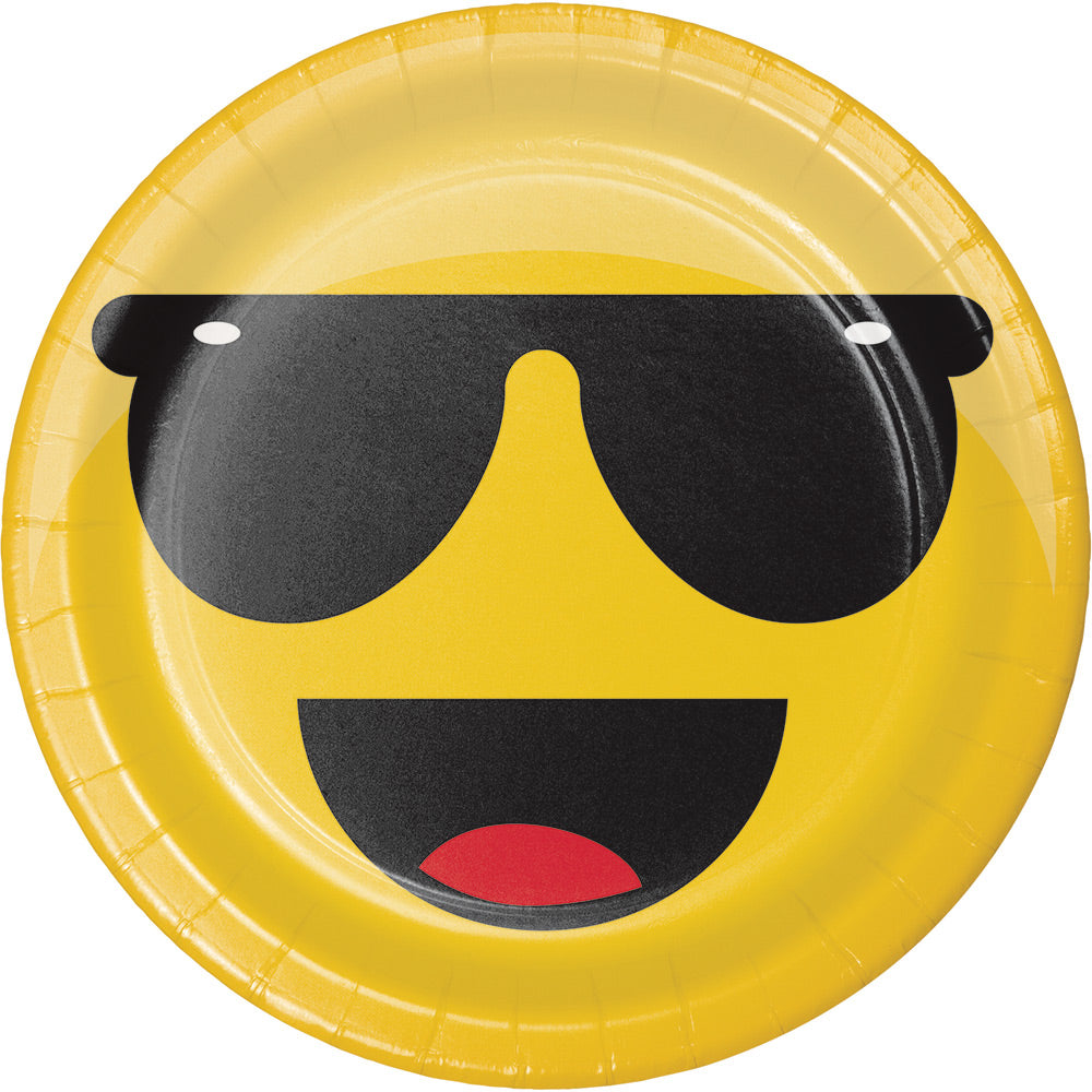 SHOW YOUR EMOJIONS PAPER PLATES, 7” | 8 CT