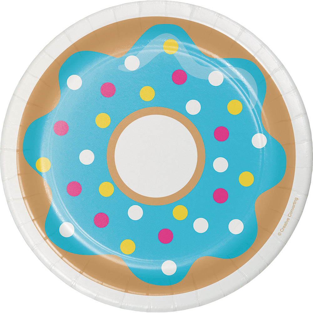 Donut Party Dessert Plates, 7” | 8 CT