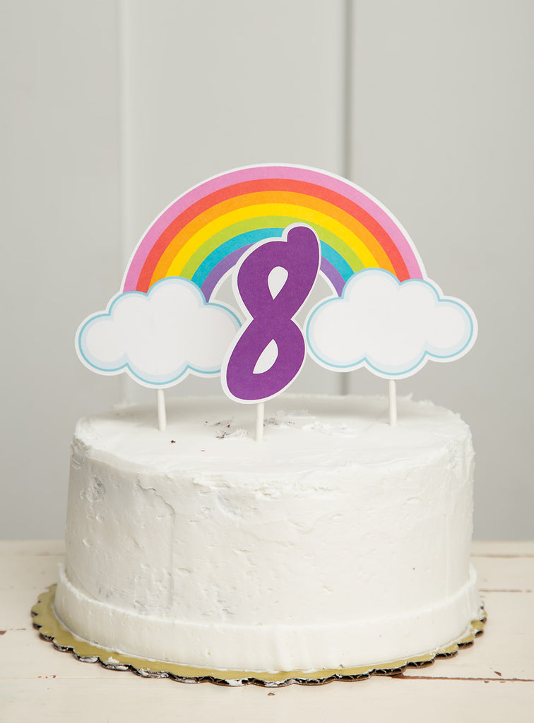 Rainbow Cake Topper| Rainbow Party