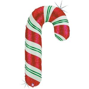 Candy Cane Christmas Mylar Balloon 41 inches
