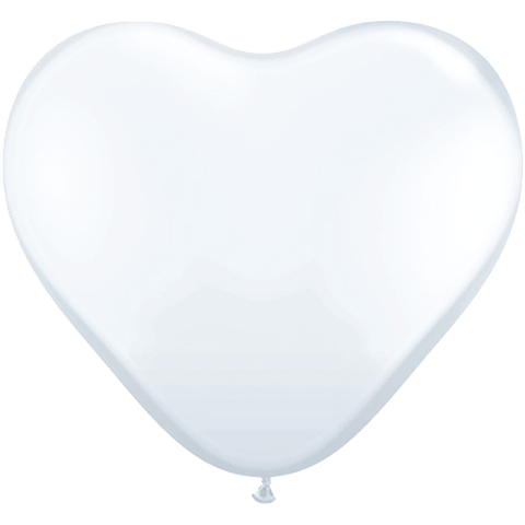 11" White Heart Balloon| Valentine's Day