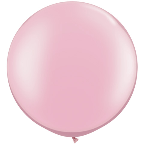 30" ROUND BALLOON/ PEARLIZED PINK