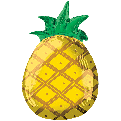 18" Tropical Pineapple Junior Shape Balloon