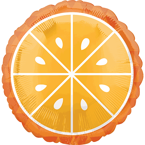 18" Tropical Orange|Tutti Fruity Birthday| Set of 6