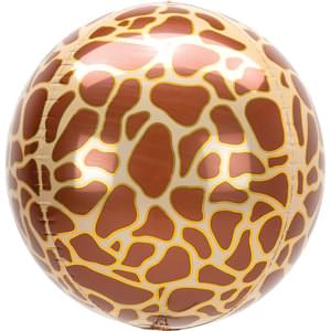 Giraffe Print Orbz Balloon 15IN