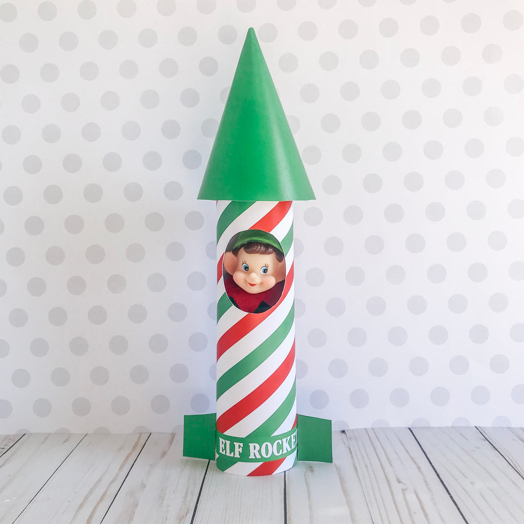Christmas Elf Rocket, Elf Printable, Instant Download