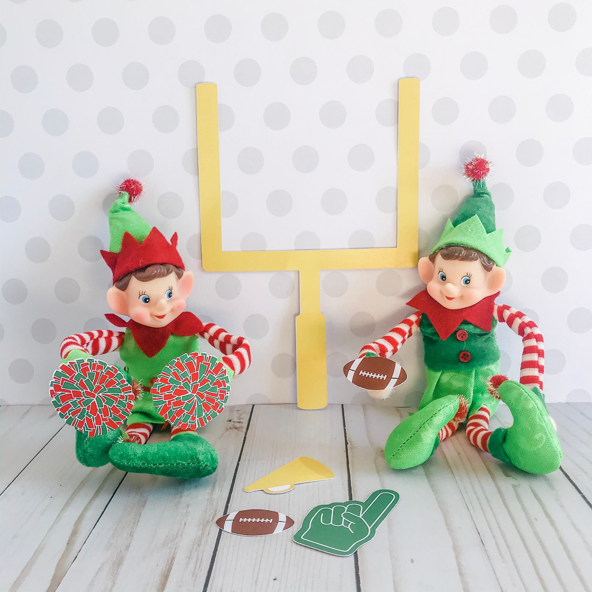 elf on the shelf football helmet Christmas Elf Football Kit, Elf Printable, Instant Download – Partyinapinch