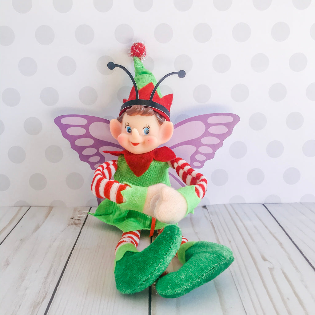 Christmas Elf Butterfly Kit, Elf Printable, Instant Download