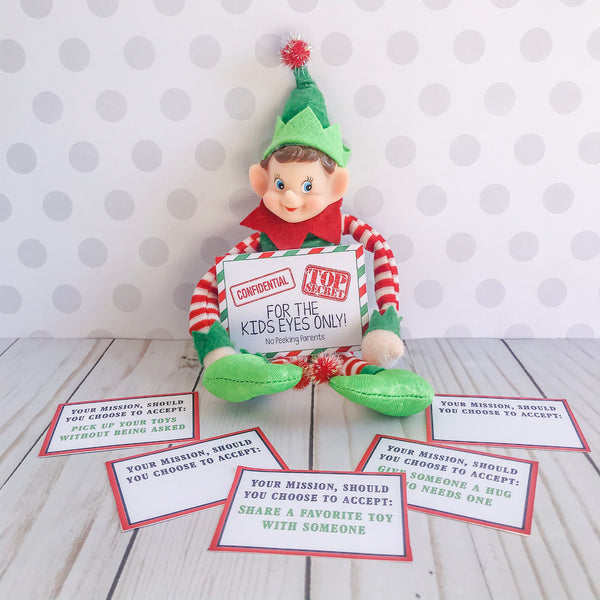 Christmas Elf Spy Kit, Elf Printable, Instant Download – Partyinapinch