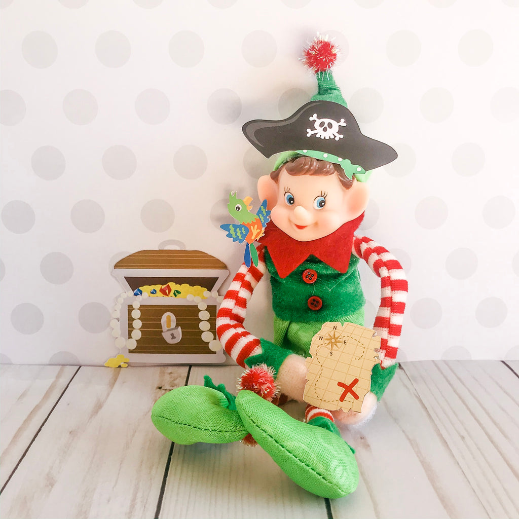 Christmas Elf Pirate Kit, Elf Printable, Instant Download