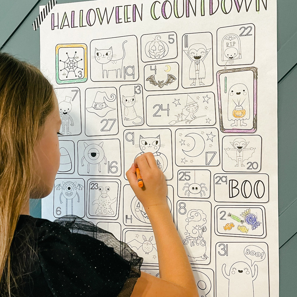 Halloween Coloring Countdown