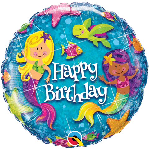 18" Birthday Mermaid Balloon| Mermaid Party