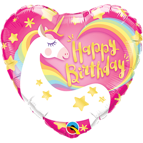 18" Birthday Magical Unicorn Balloon