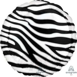 Zebra Print Balloon 18" | Jungle Party