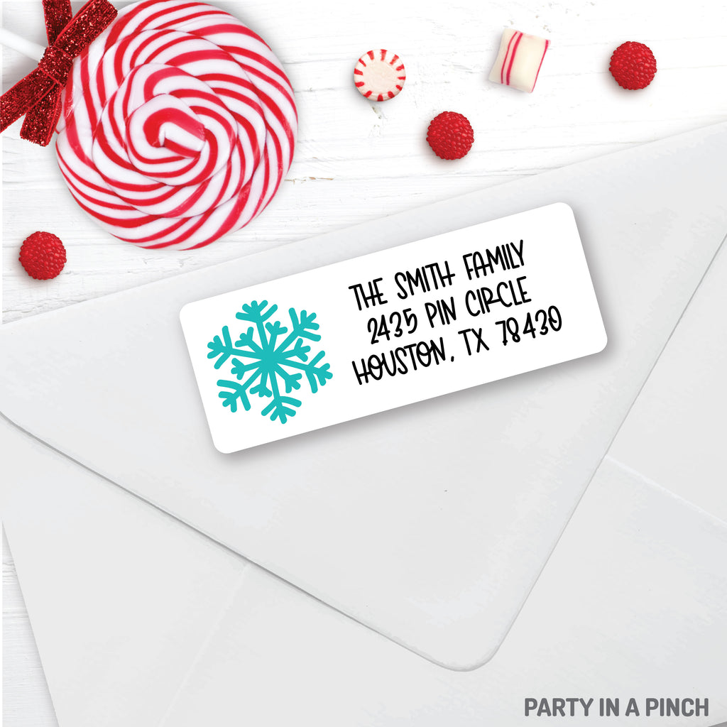 Christmas Snowflake Address Labels| Personalized