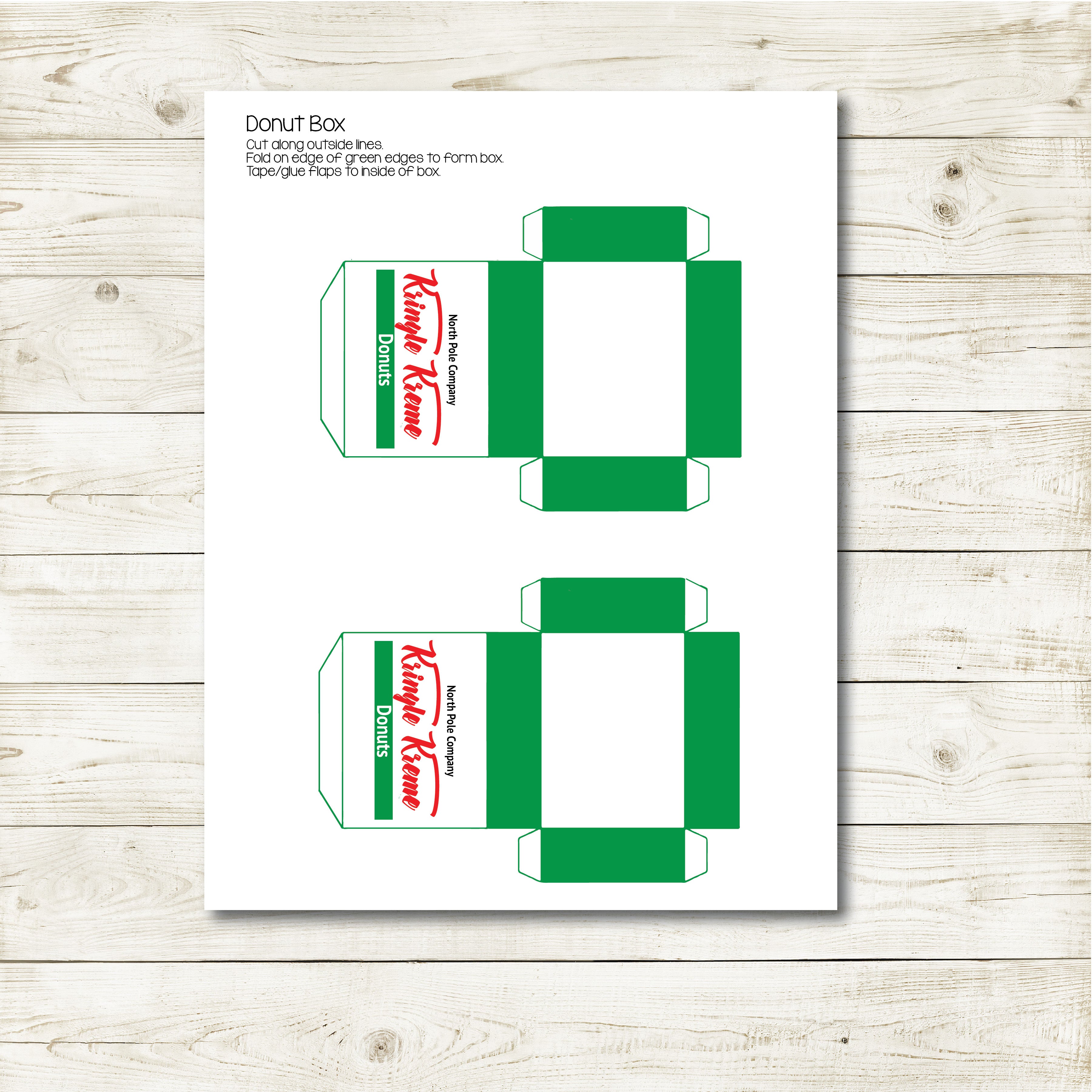 elfkit3donutbox 01 christmas elf donut box kit, elf printable, instant download
